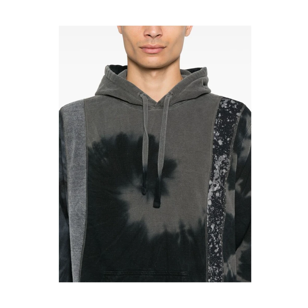 Needles Abstract Patchwork Hoodie Gray Heren
