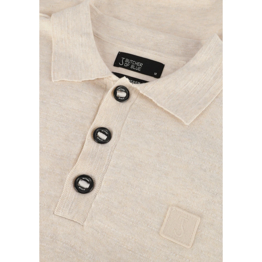 Butcher of Blue Heren Polo & T-shirt Lt Clifden Beige Heren