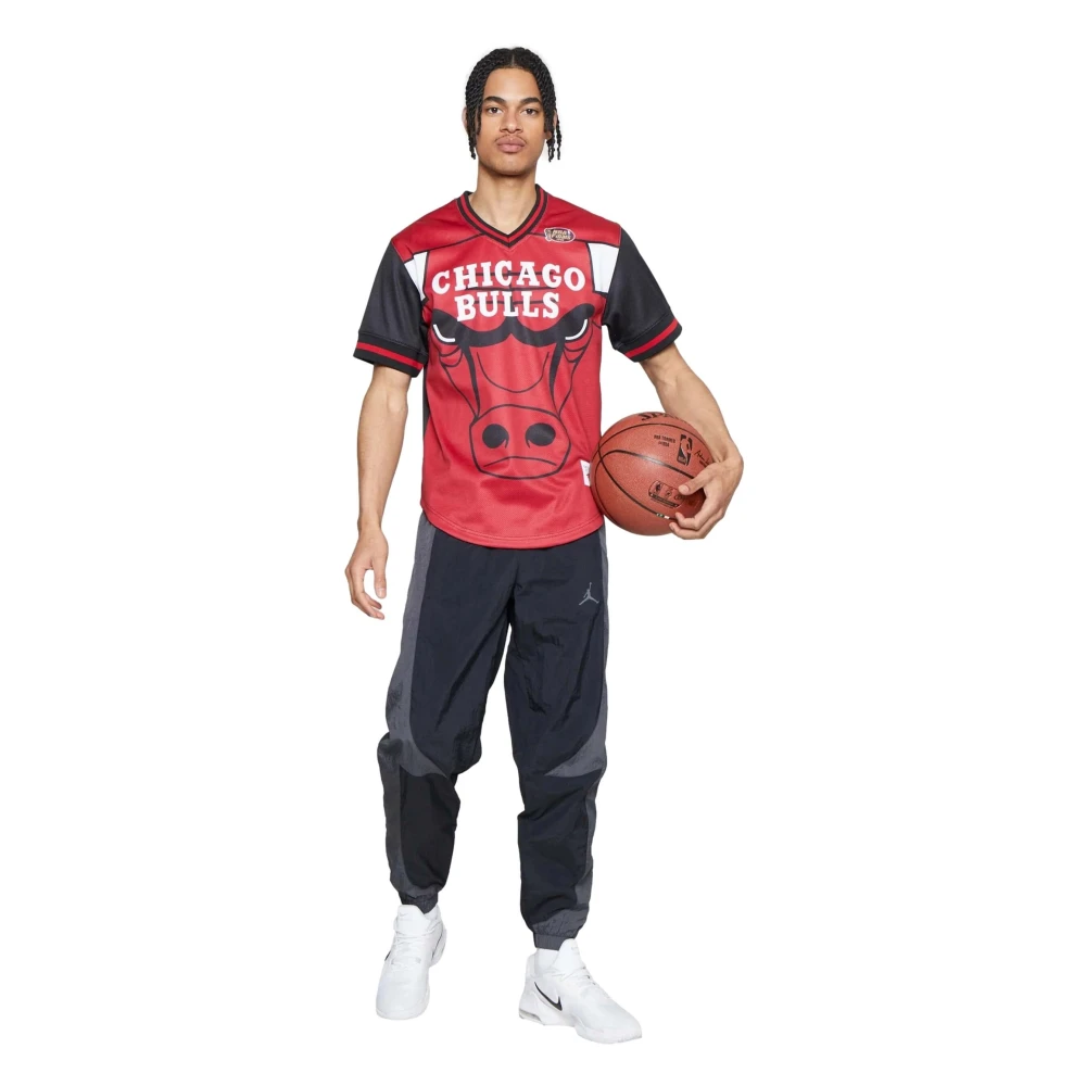 Mitchell & Ness NBA Chicago Bulls Jumbotron 3.0 Basketball Shirt Red Heren