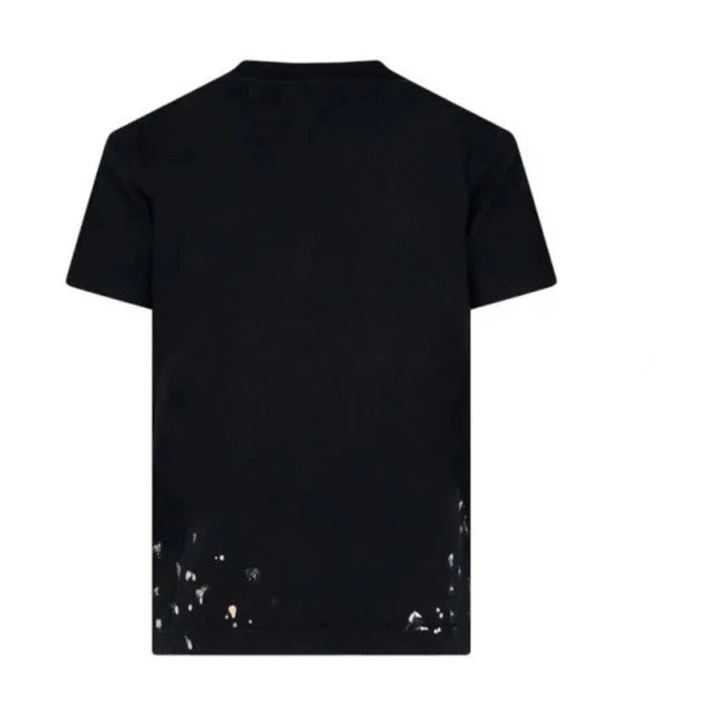 Balenciaga Bedrukt katoenen T-shirt Black Dames