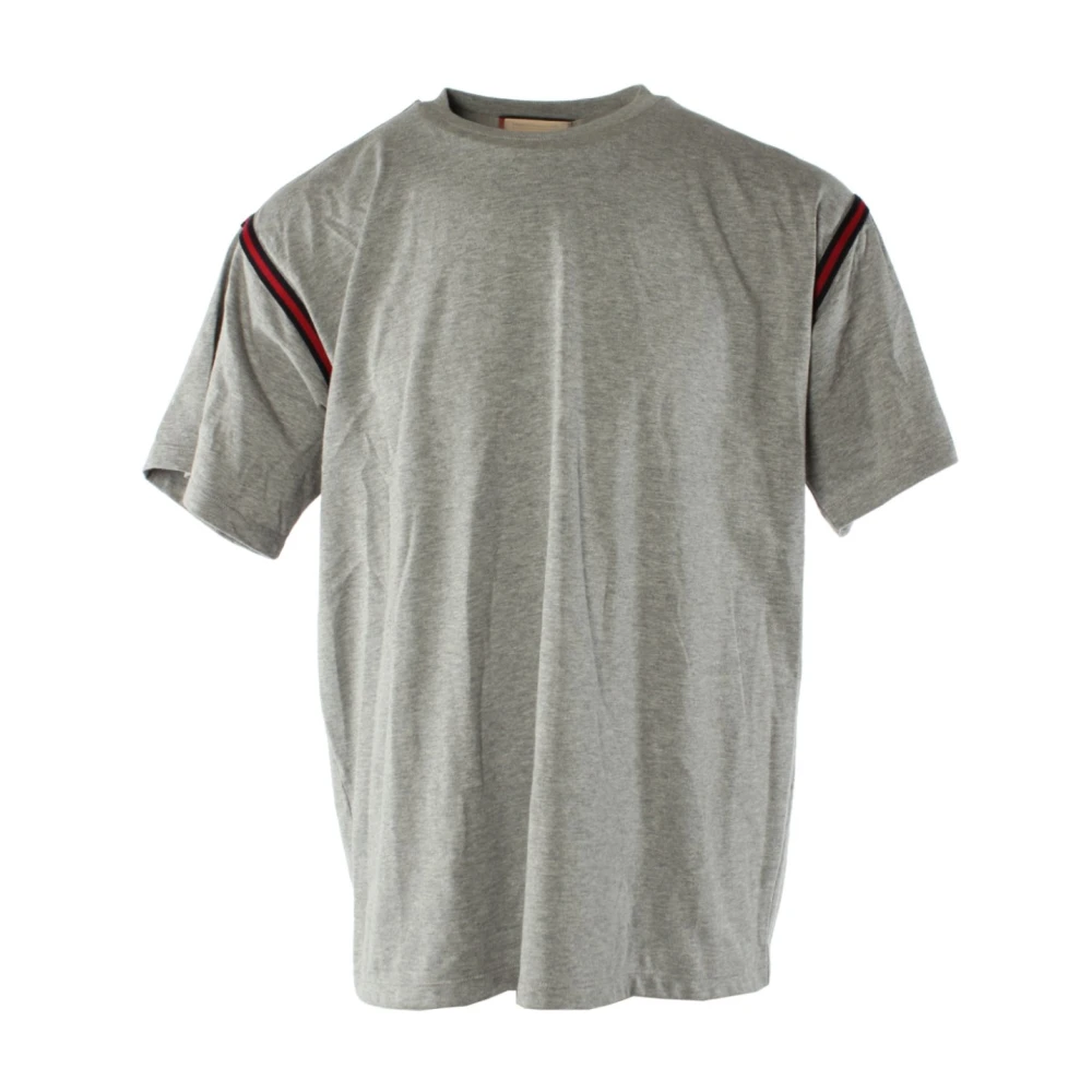 Gucci Oversized T-shirt met iconisch logo Gray Heren
