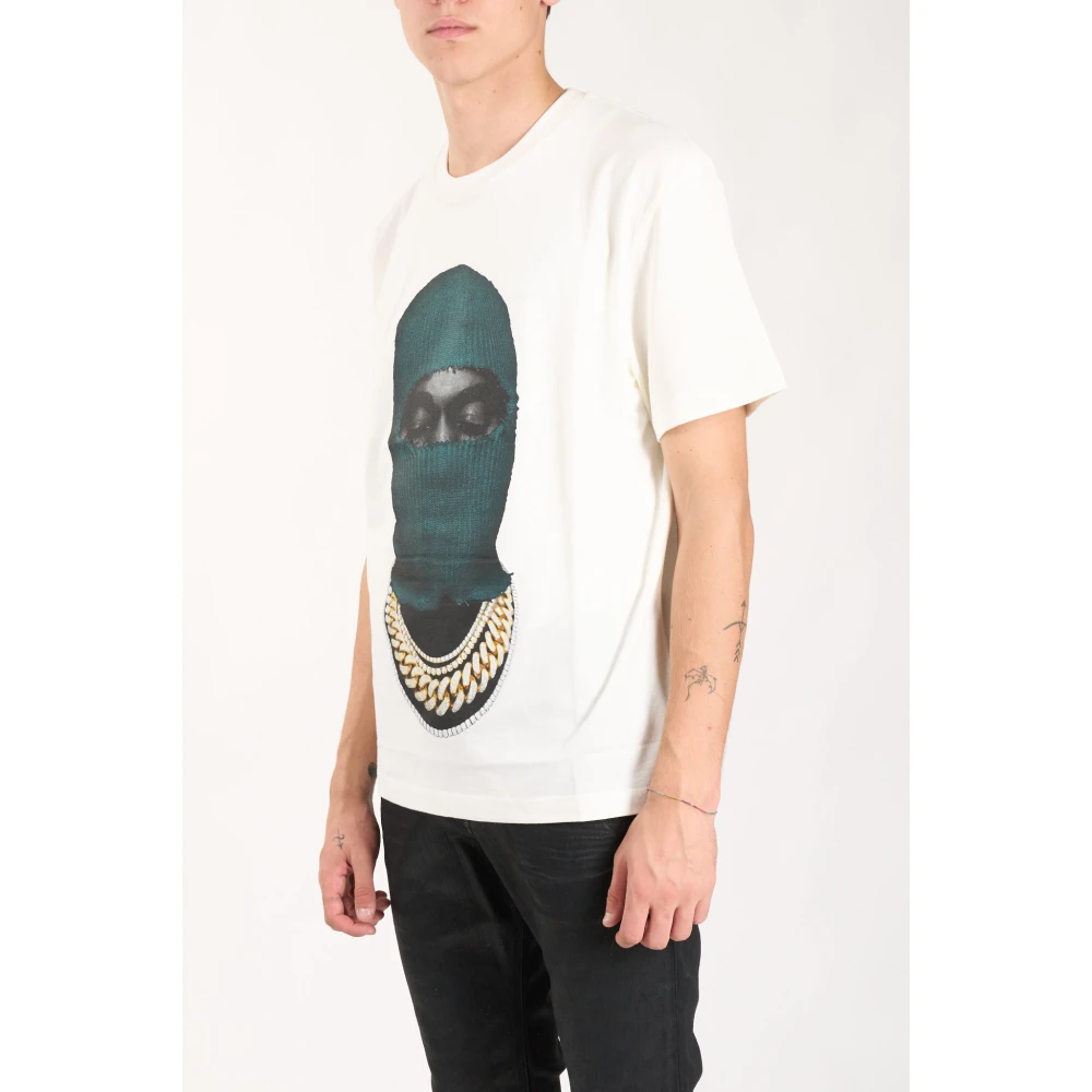 IH NOM UH NIT Katoenen T-shirt met Frontprint White Heren