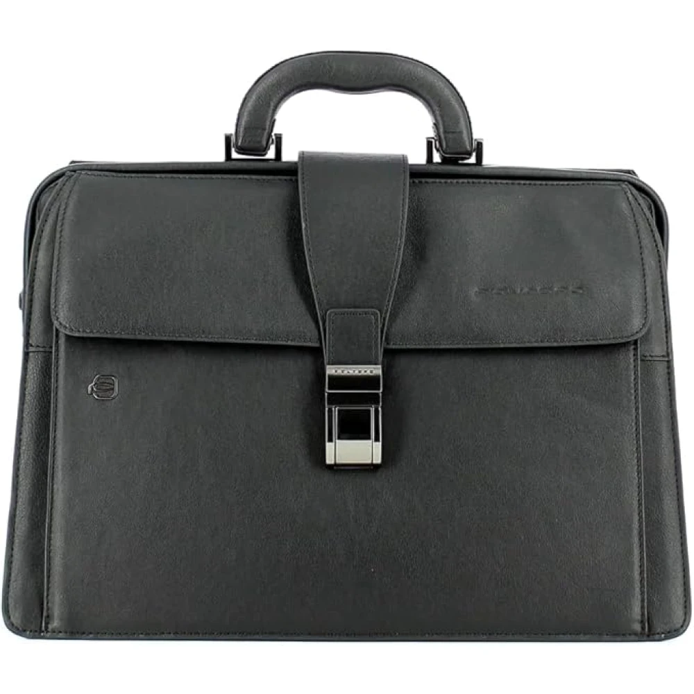 Piquadro Uomo Nero Borsa Elegante Stile Medico Per Laptop