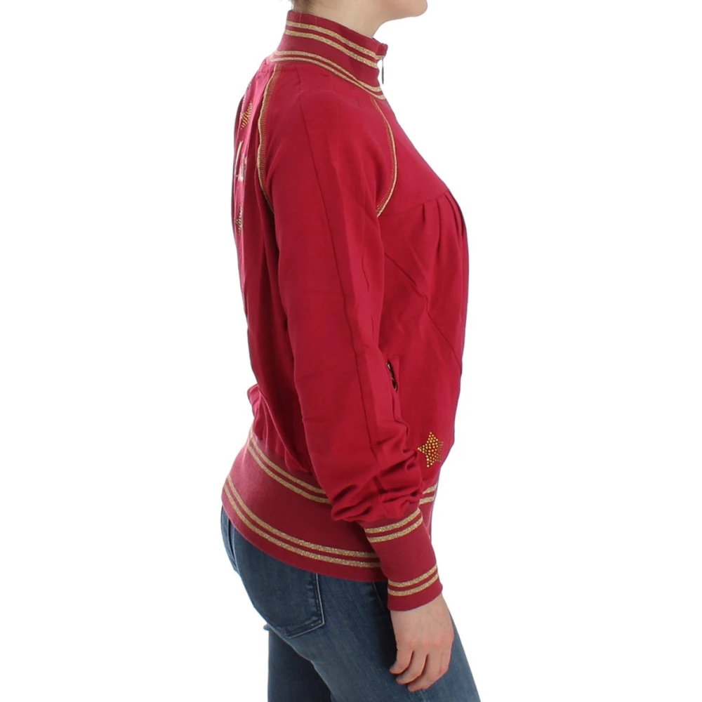 John Galliano Elegante roze ritsvest met logodetails Pink Dames