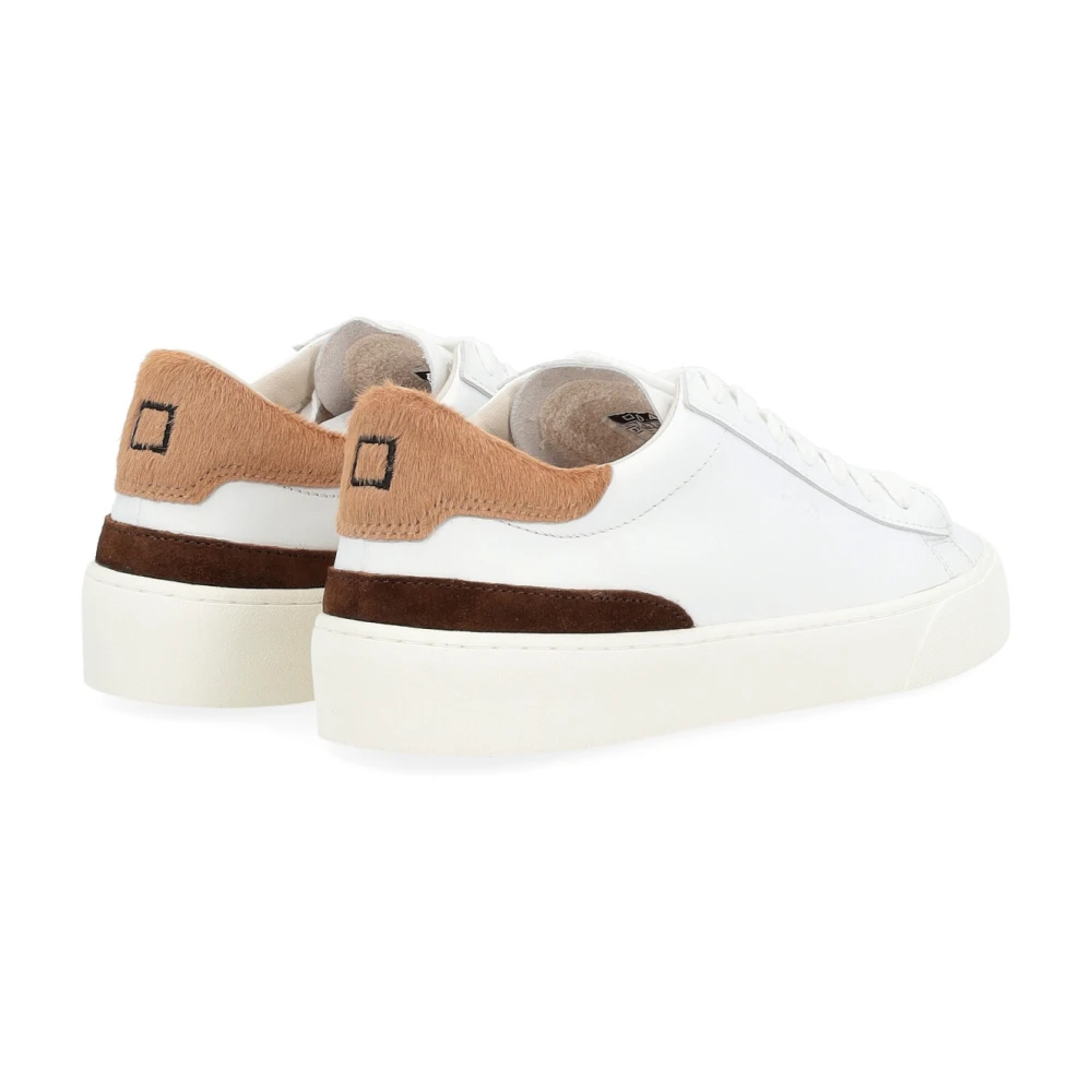 D.a.t.e. Witte Leren Sonica Sneaker White Dames