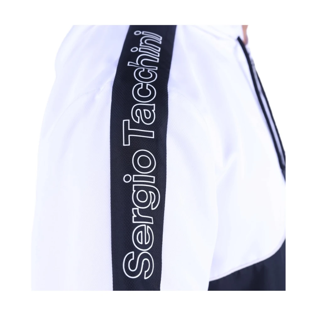 Sergio Tacchini Ritssluiting Sweatshirt Alettone White Heren