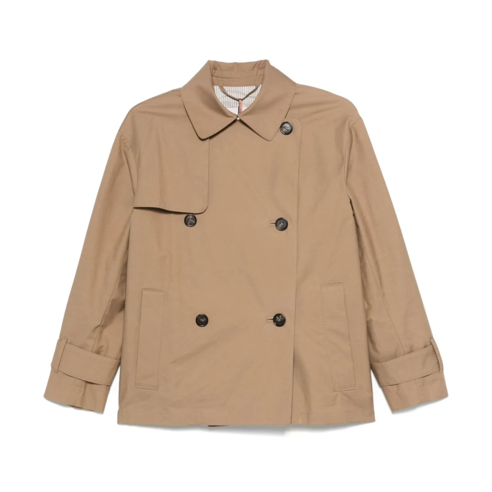 Max Mara Bruine Cube Jassen voor Vrouwen Brown Dames