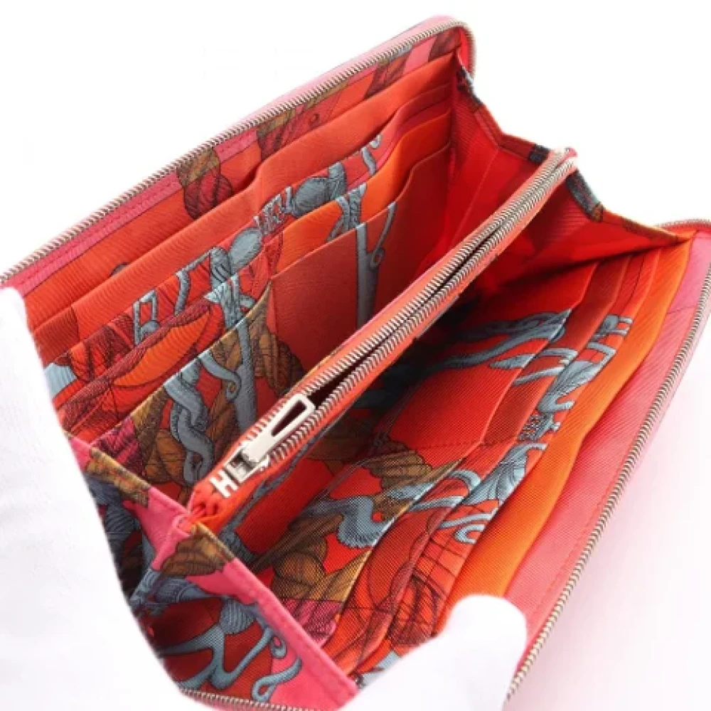 Hermès Vintage Pre-owned Leather wallets Pink Dames