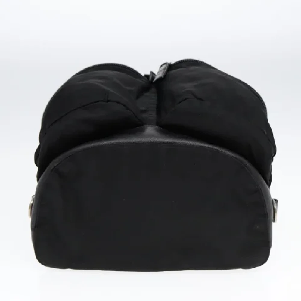 Prada Vintage Pre-owned Fabric backpacks Black Dames