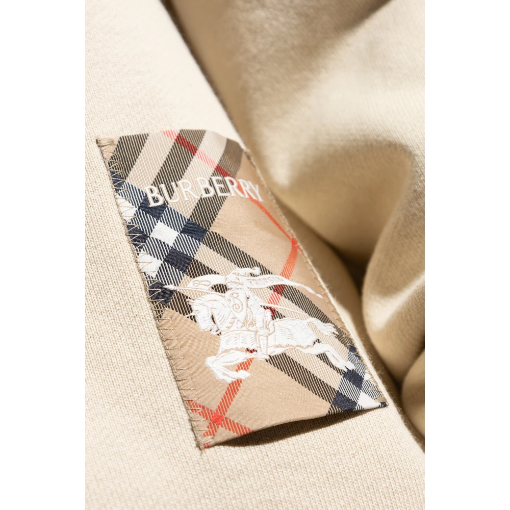 Burberry Sweatshirt met patch Beige Heren