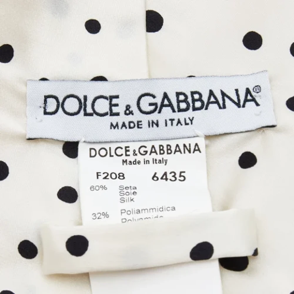 Dolce & Gabbana Pre-owned Silk home-office White Dames