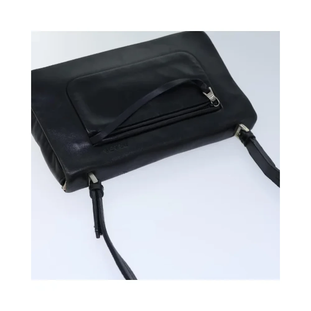 Prada Vintage Pre-owned Leather prada-bags Black Dames