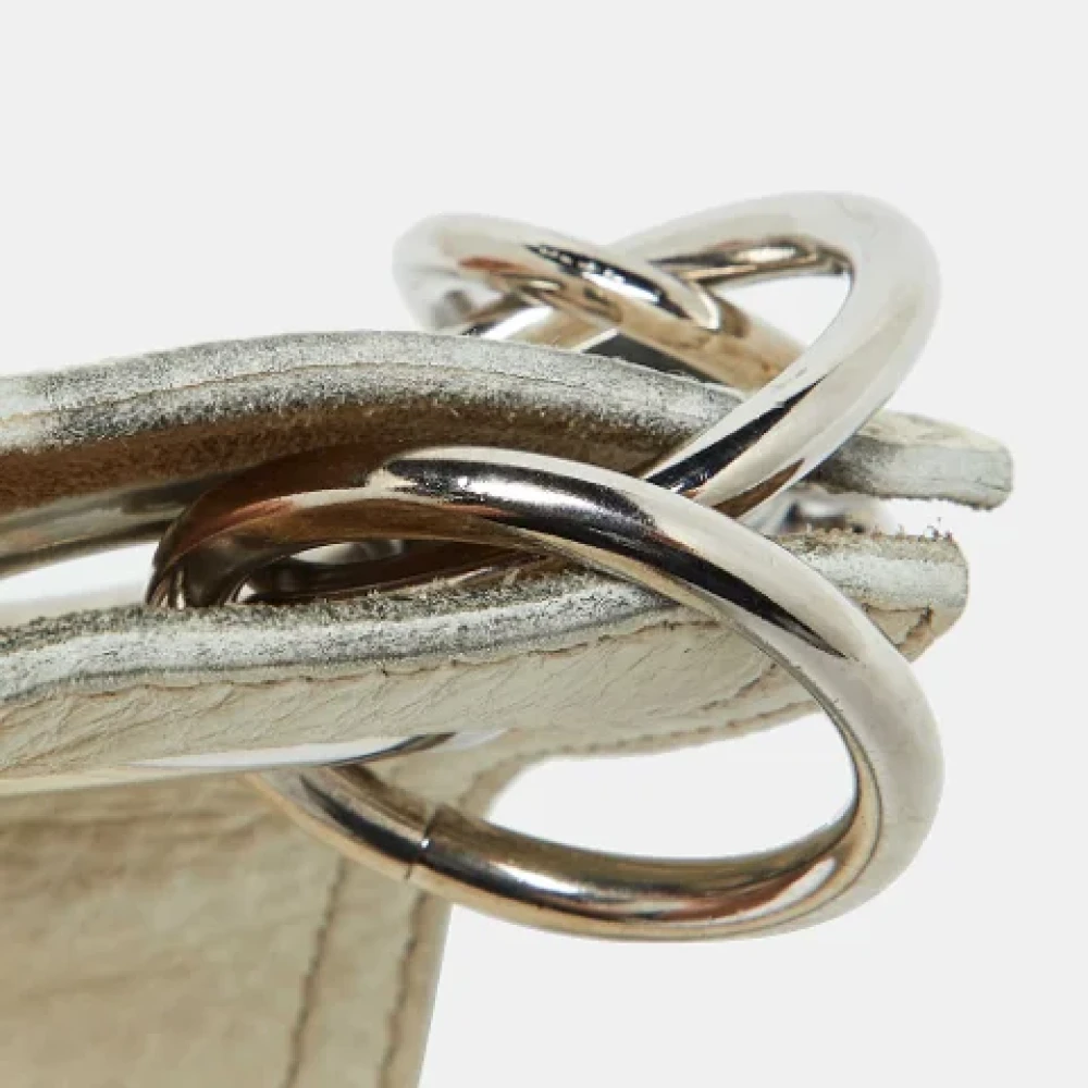 Miu Pre-owned Leather belts White Dames