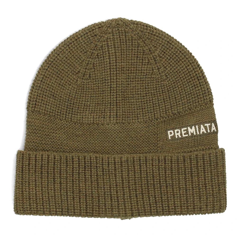 Premiata Wollen muts met logo Green Heren