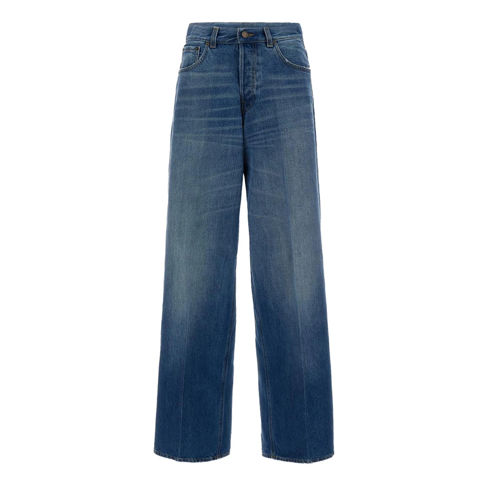 Haikure Women's Blue Wide Jeans, W24, Wide Jeans