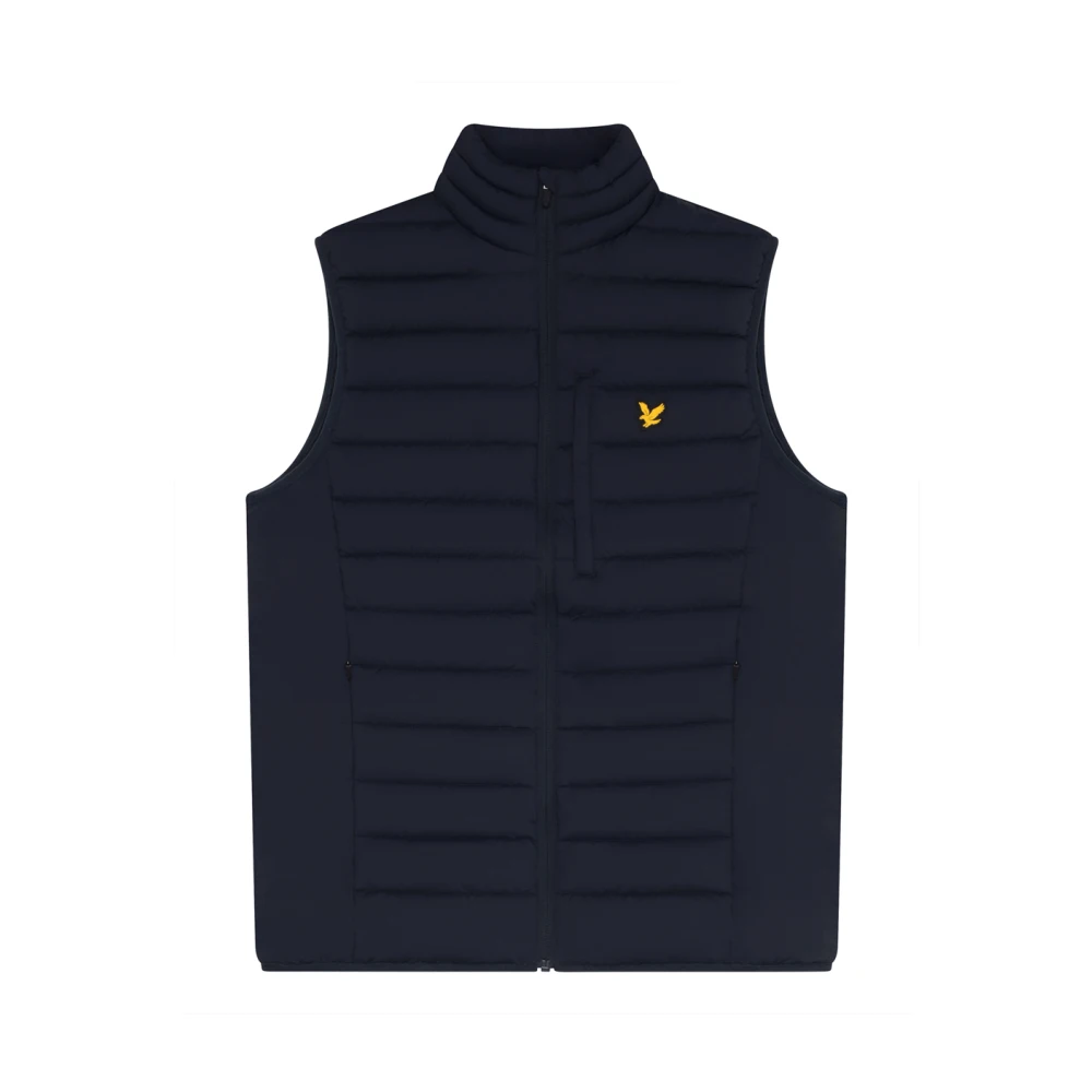 Lyle & Scott Quiltad Gilet Jacka Blue, Herr