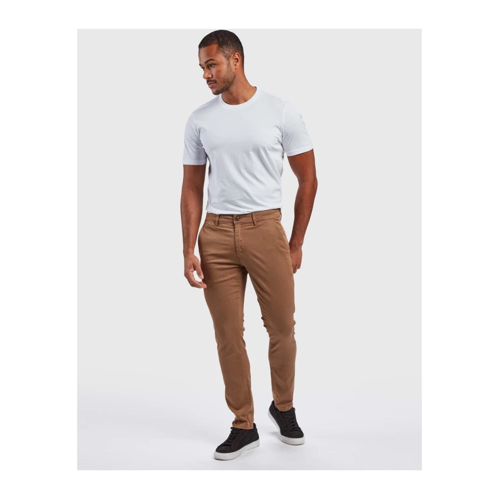Gabba Cropped Trousers Brown Heren