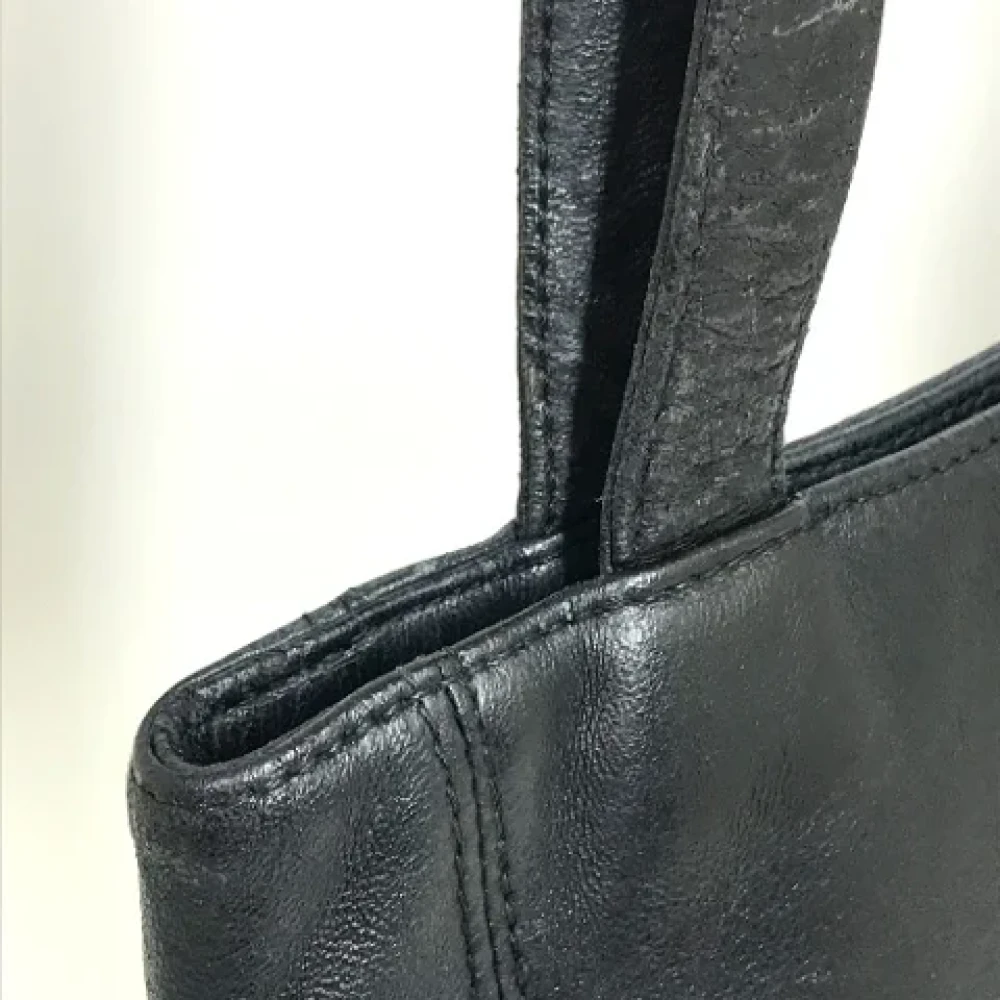 Chanel Vintage Pre-owned Leather chanel-bags Black Dames