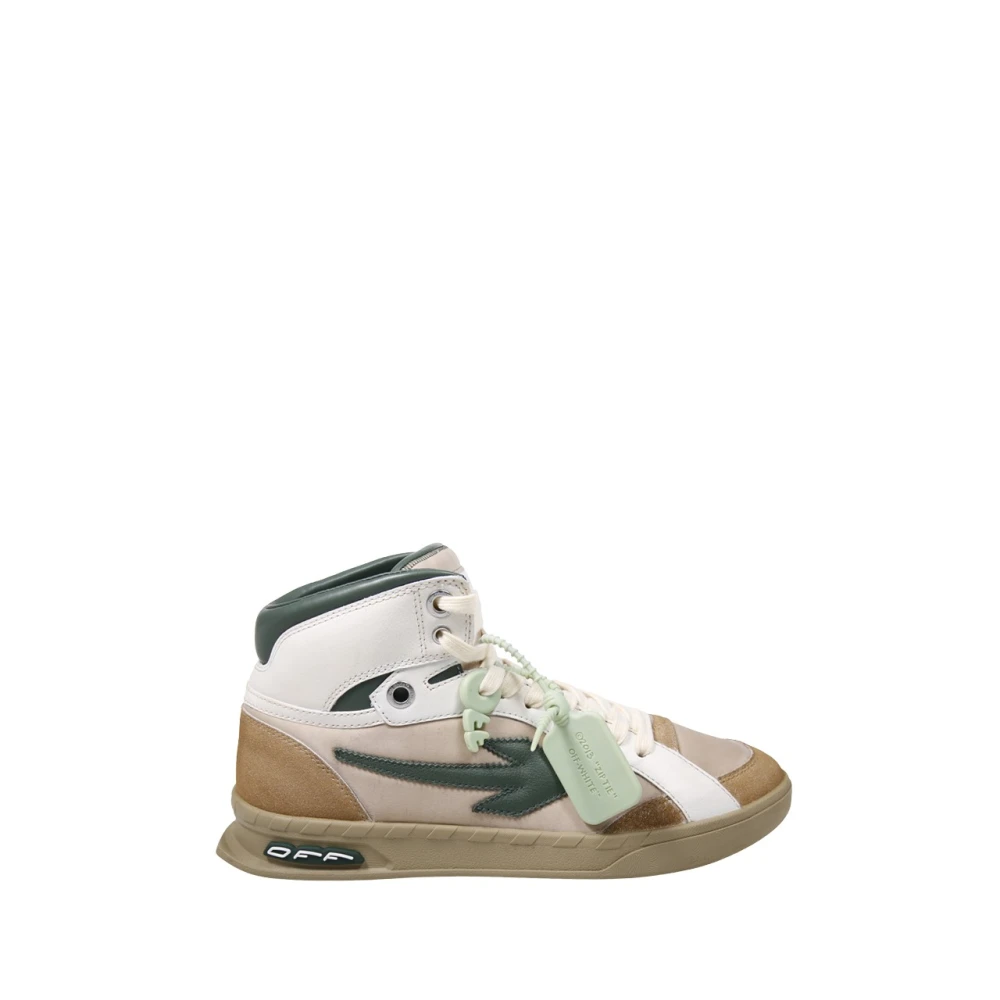 Off White EOP High Top Versleten Sneaker