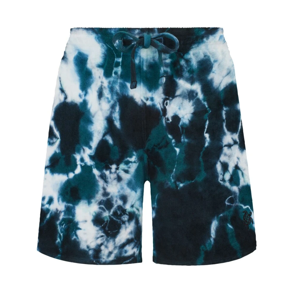 Vilebrequin Ocean Tie & Dye Badstof Shorts Blue Dames