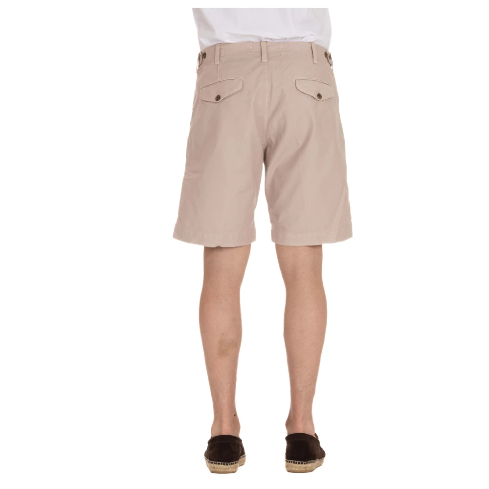 Myths Roze Katoenen Bermuda Shorts Beige Heren