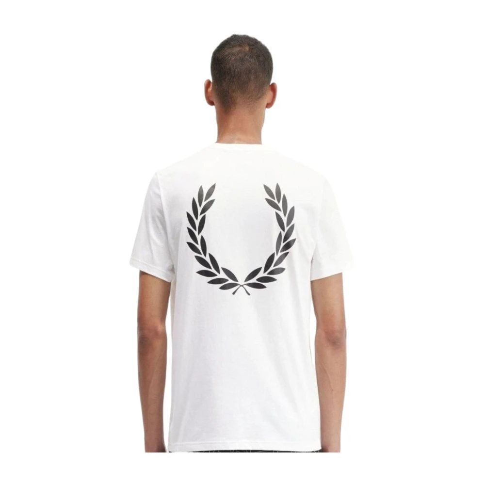 Fred Perry Tijdloos Klassiek Ronde Hals T-shirt White Heren
