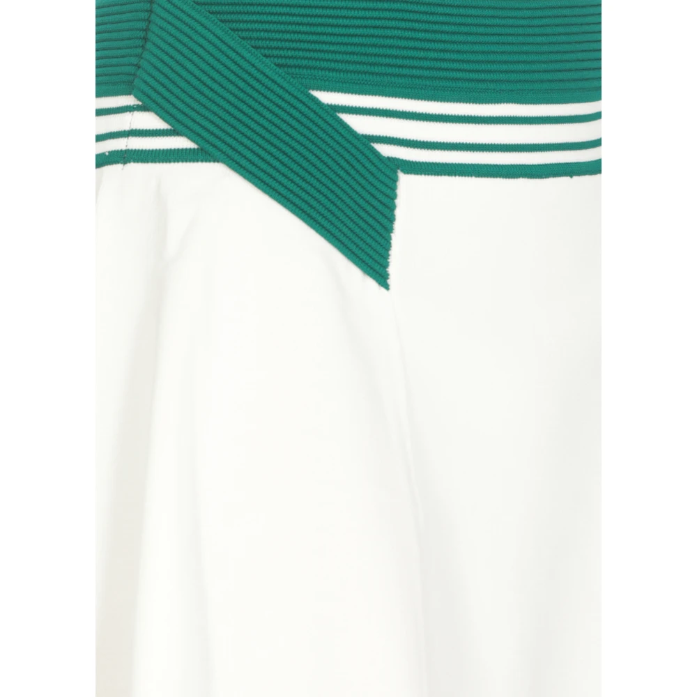 Casablanca Witte Rayon Rok Elastische Taille White Dames