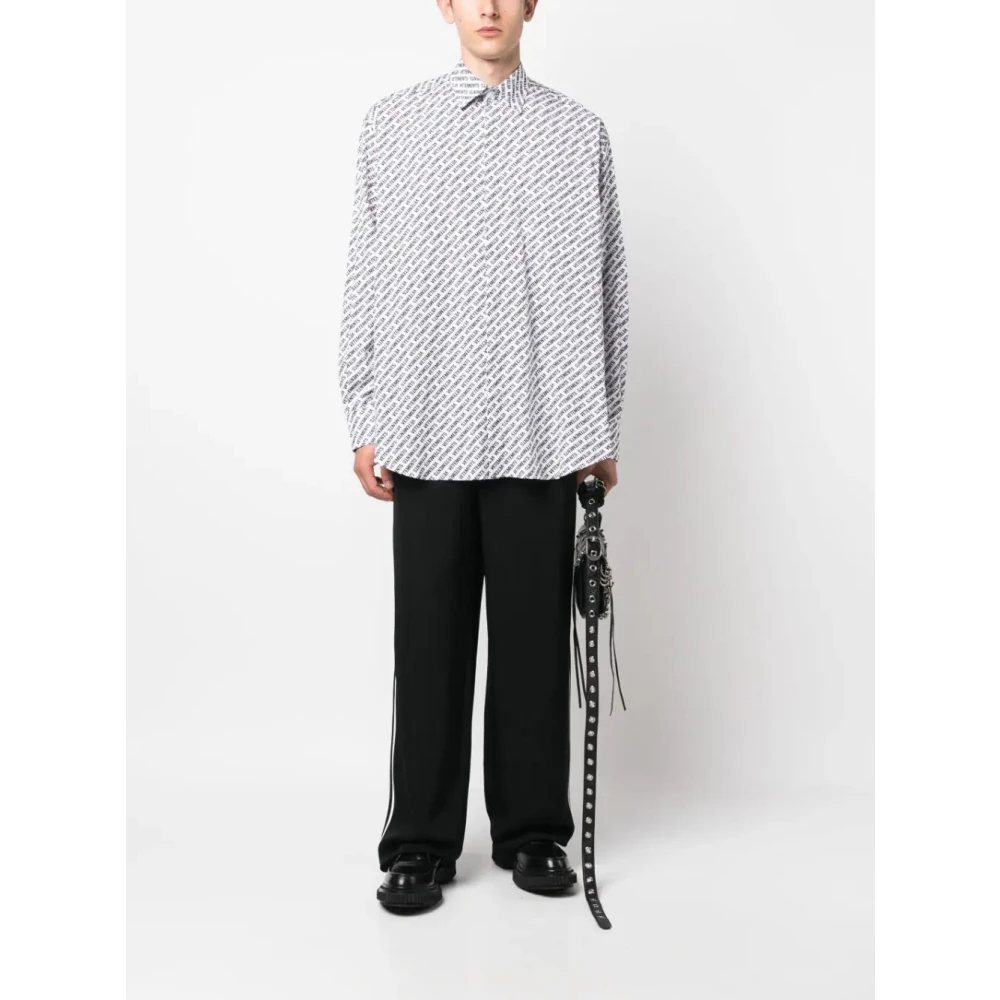 Vetements Witte Casual Shirt voor Mannen White Heren
