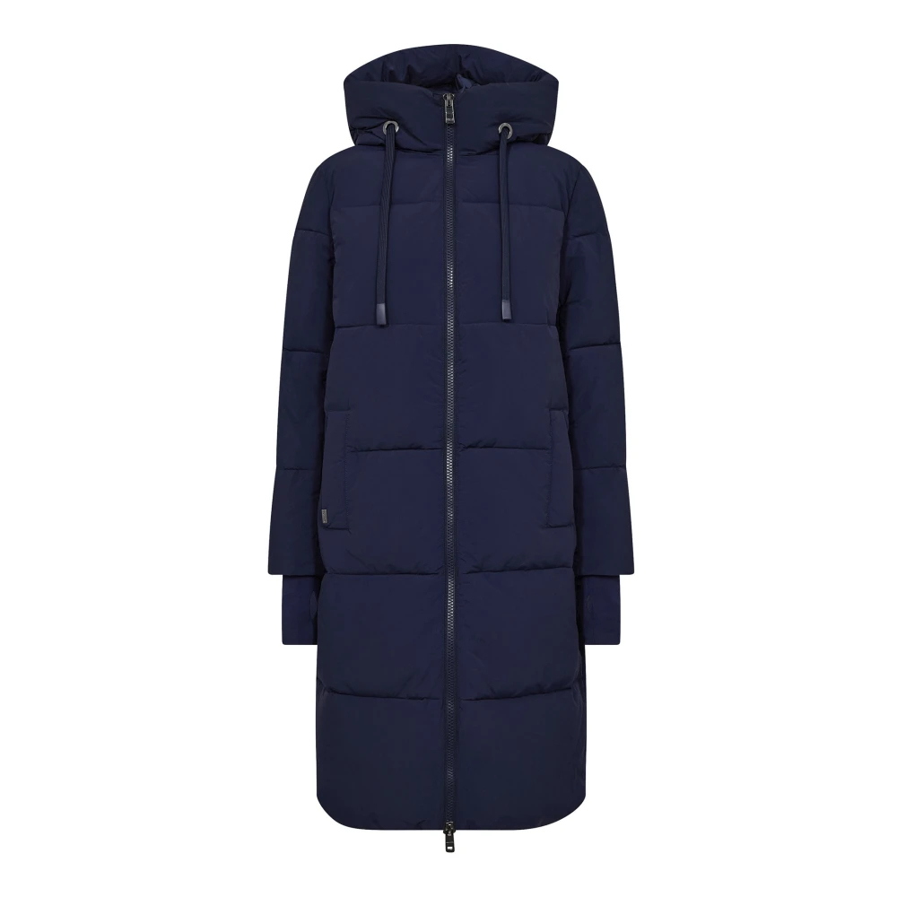 Mos Mosh Women's Blue Ethermaloft Long Coat Maritime