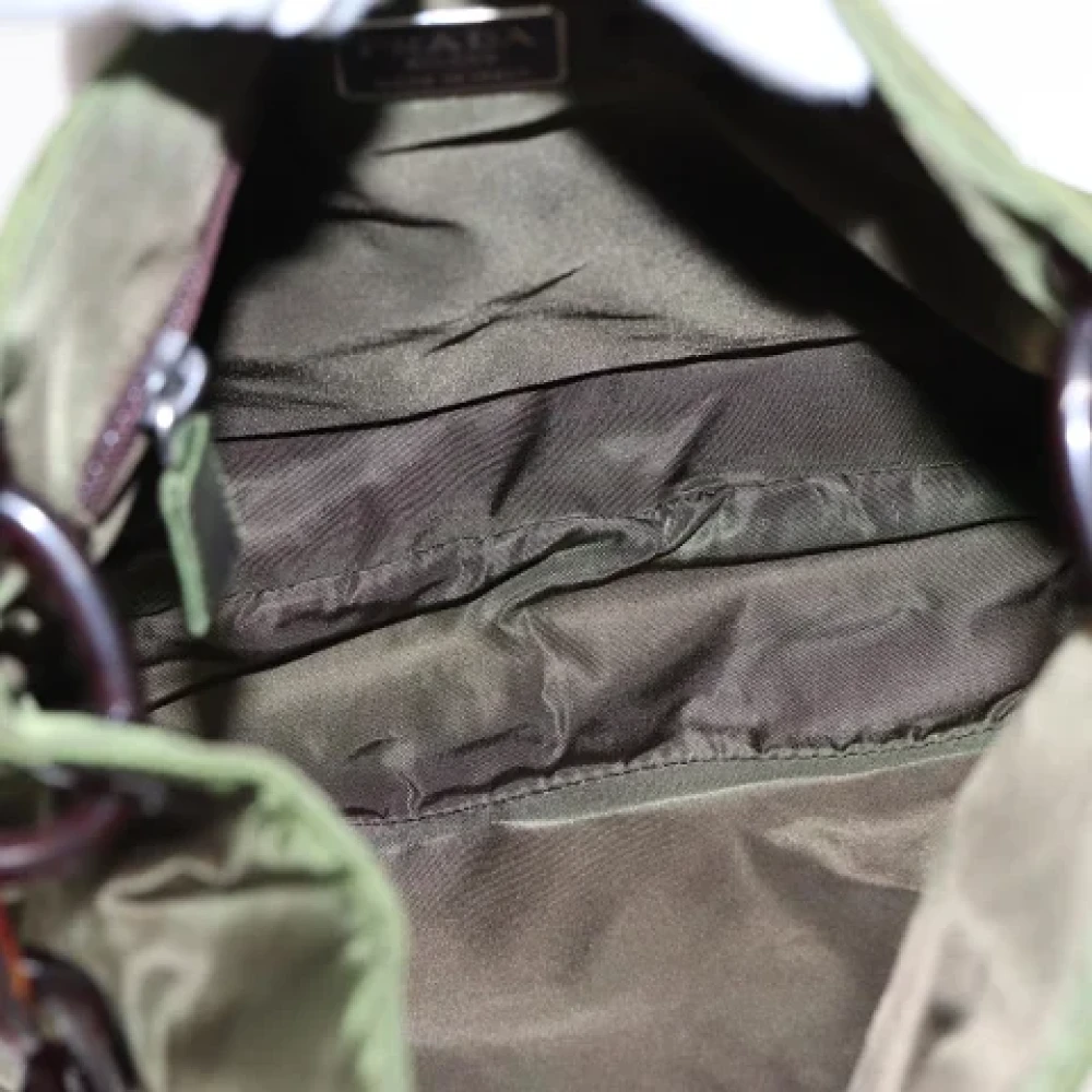Prada Vintage Pre-owned Fabric prada-bags Green Dames