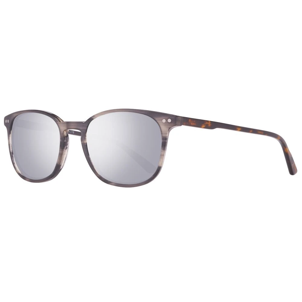 Helly Hansen Unisex Gray Sunglasses, One Size, Grey Plastic Sunglasses Geometric Metal