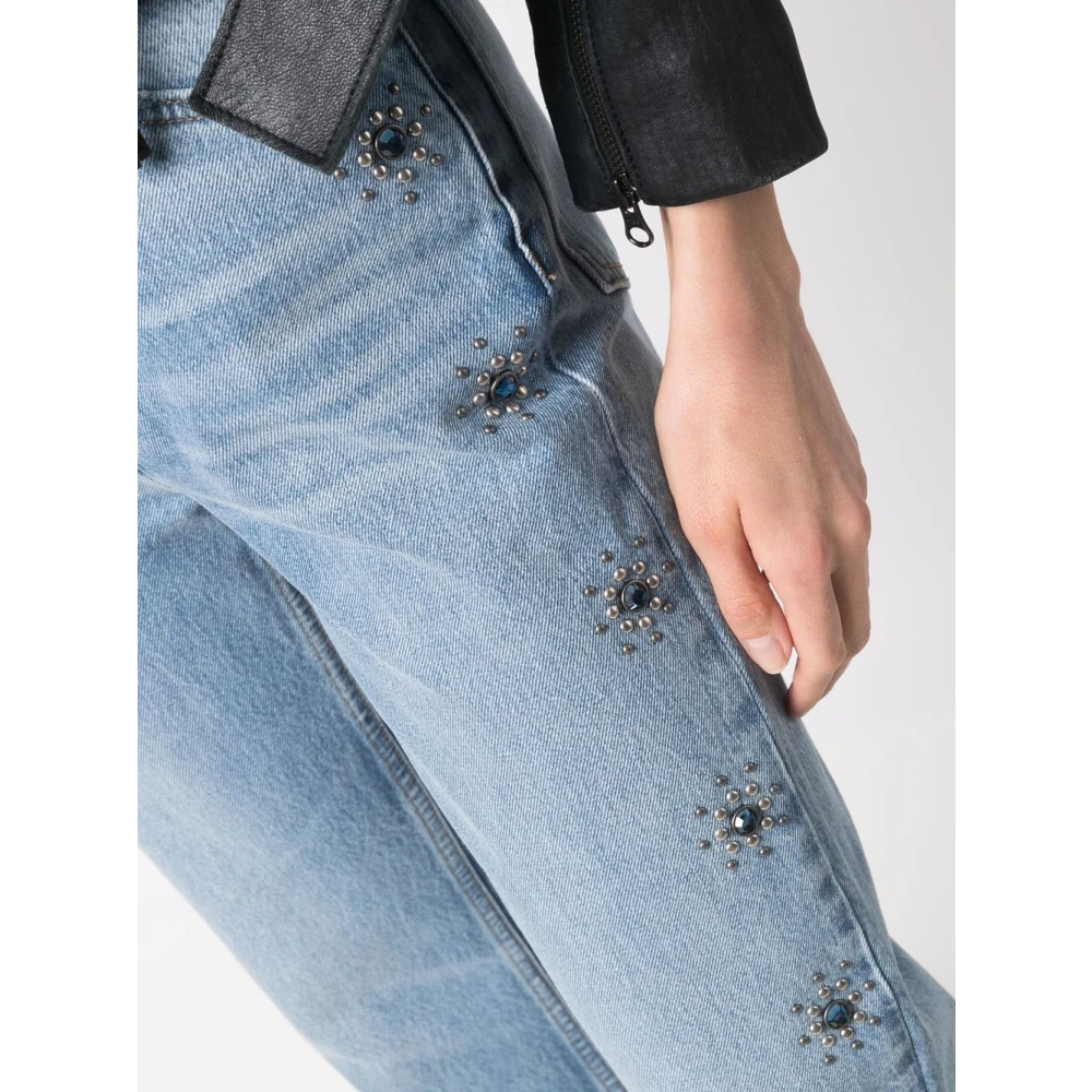 Re Done Vintage Flared Jeans met edelsteen details Blue Dames