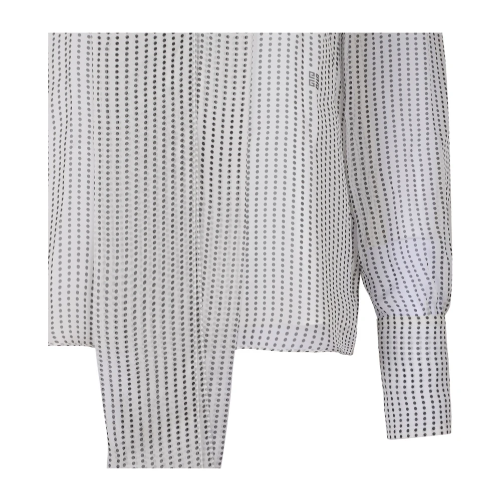 Givenchy Polka Dots Zijden Chiffon Blouse Multicolor Dames