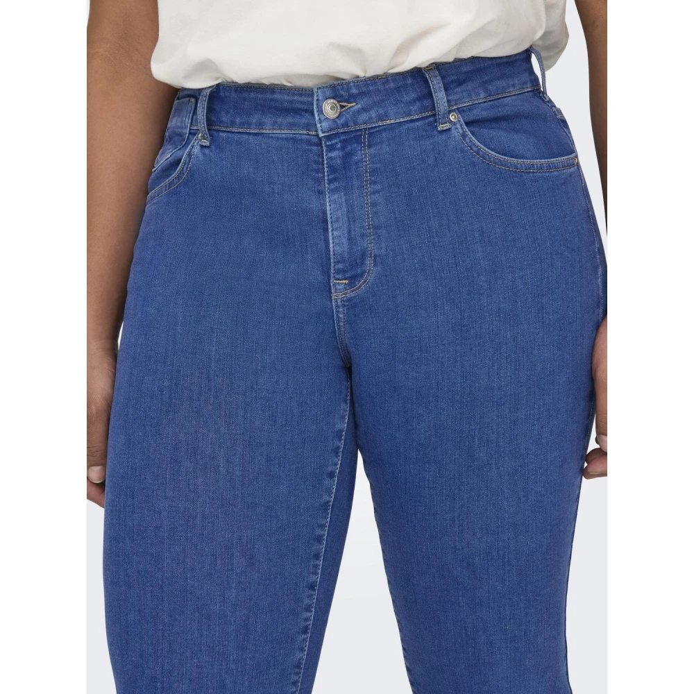 Only Carmakoma Alicia Regular Denim Jeans voor Vrouwen Blue Dames