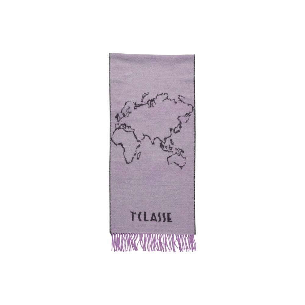 Alviero Martini 1a Classe Lila Polyacryl Sjaal Herfst Winter Collectie Purple Dames