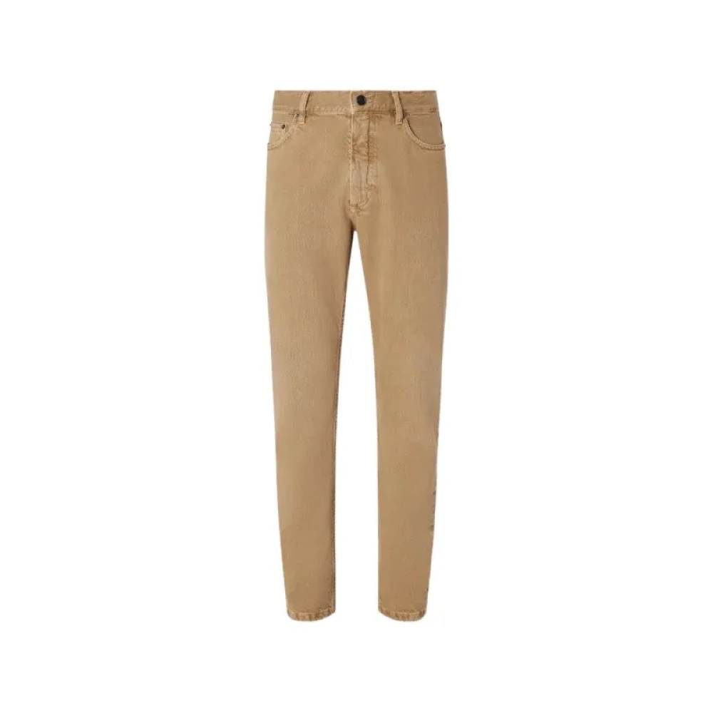 Zegna Men's Beige Roccia Trousers - Slim Fit Jeans - W36 - Jeans