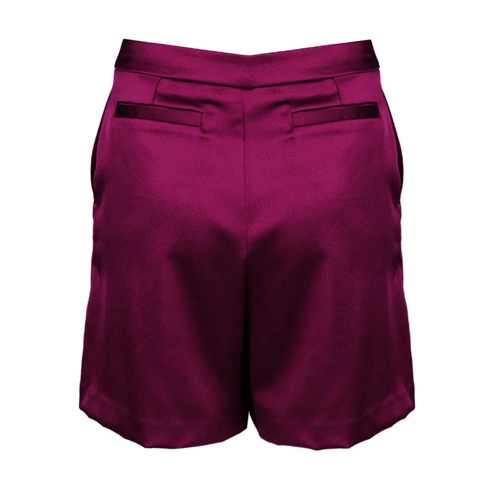 Liu Jo Hoge Taille Shorts Rebel Queen Stijl Purple Dames