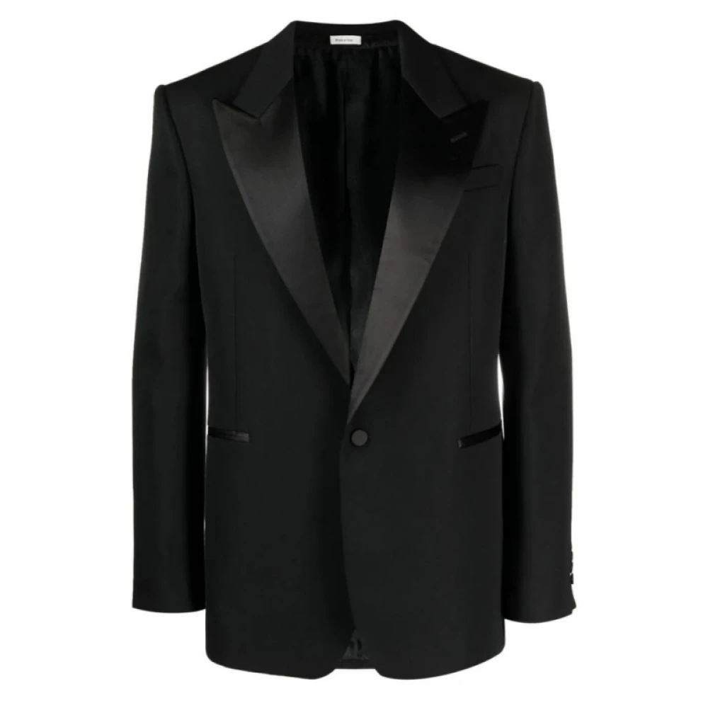 Alexander mcqueen Klassieke Single-Breasted Blazer Black Heren
