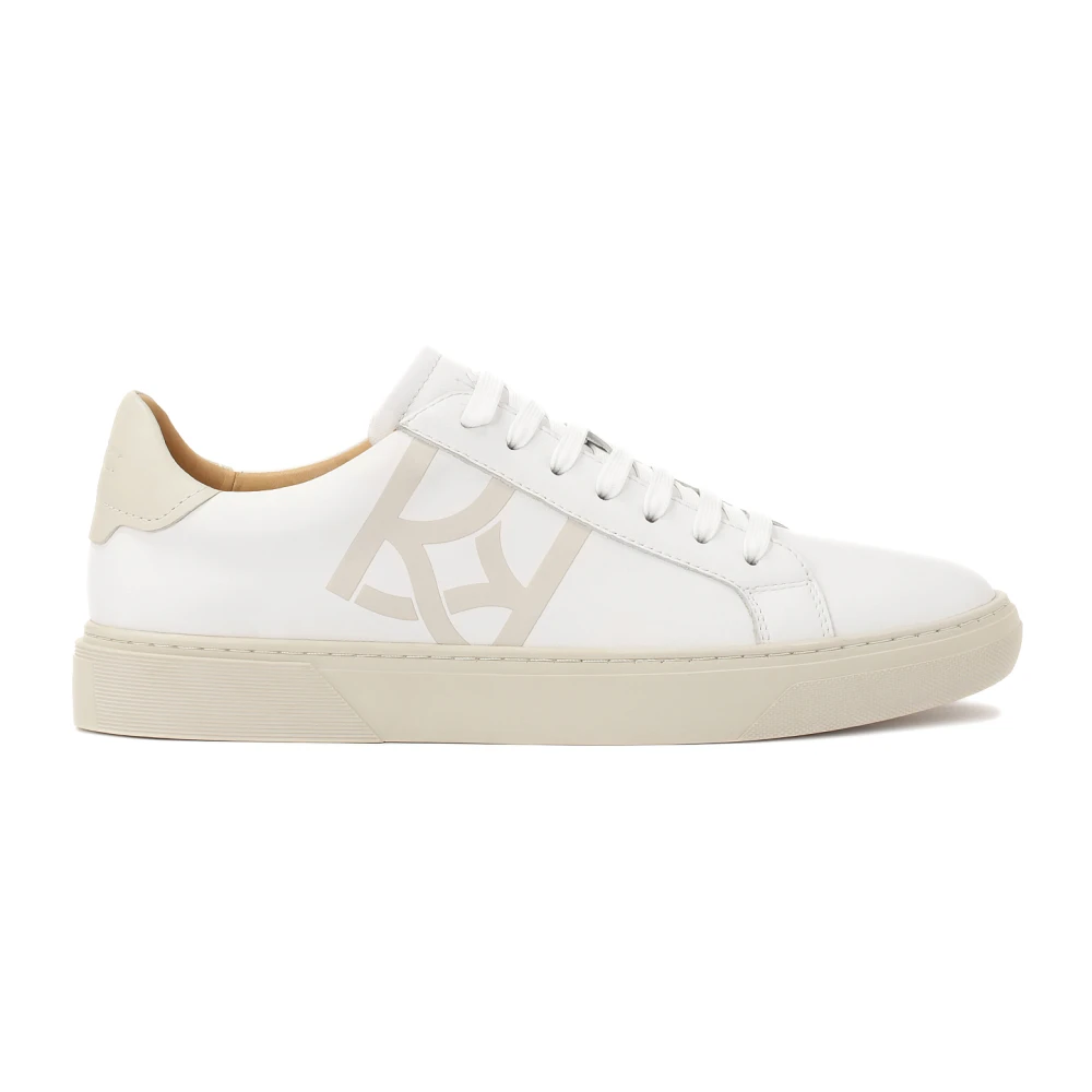Kazar Comfortabele herensneakers met vetersluiting bovenaan Heren Schoenen Wit
