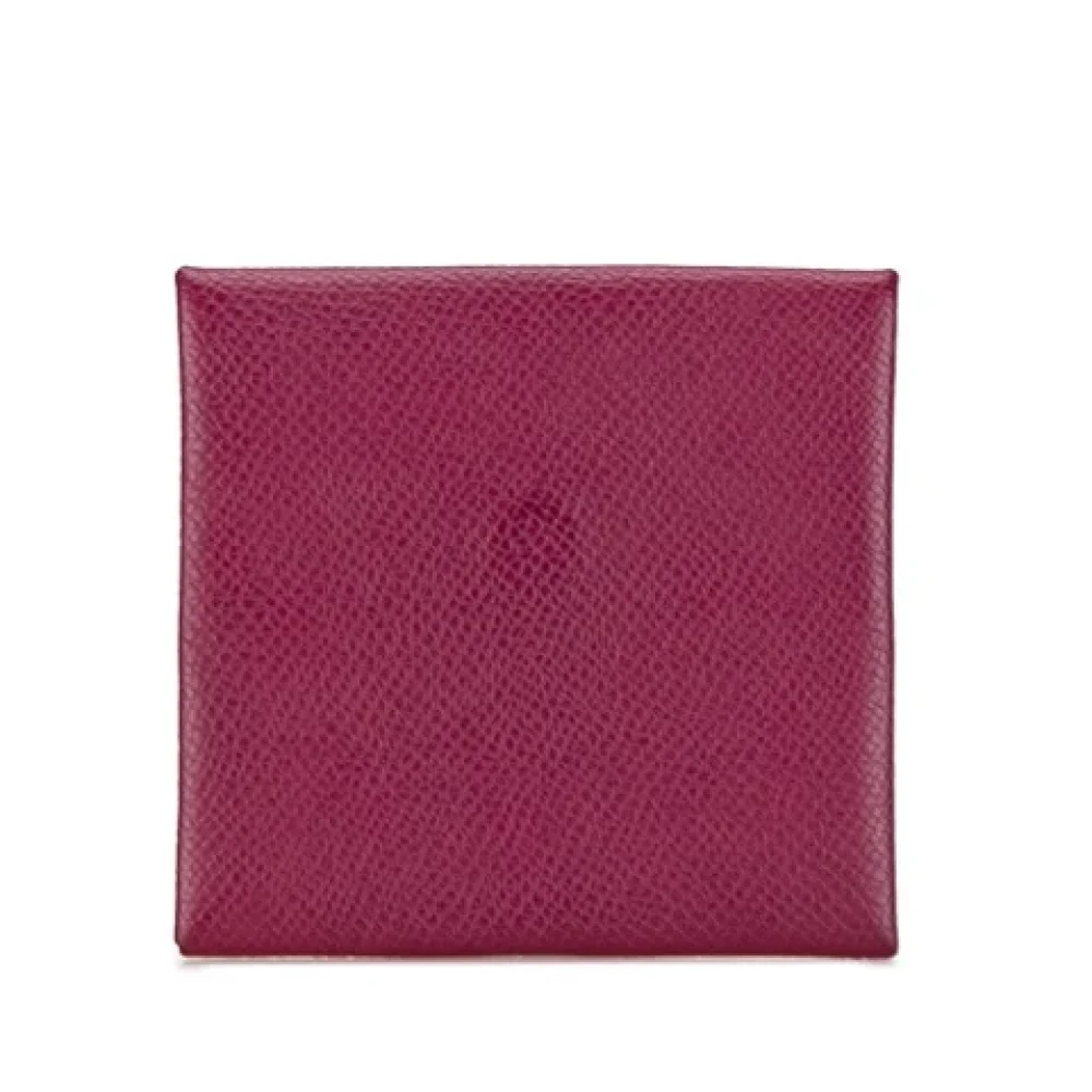 Hermès Vintage Pre-owned Leather wallets Purple Dames