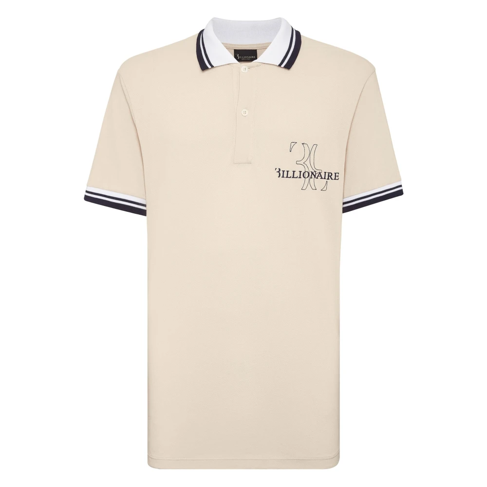 Billionaire Casual poloshirt met korte mouwen beige Heren