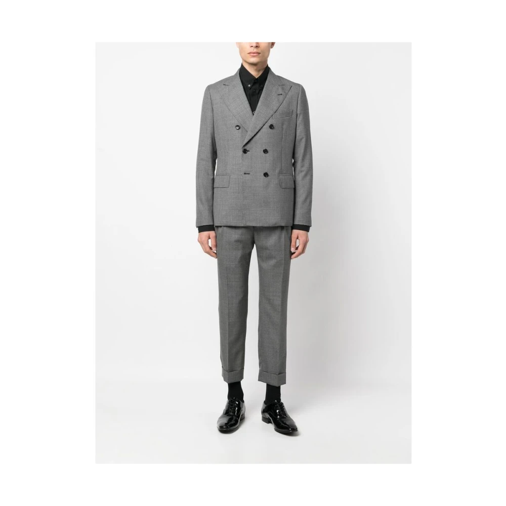 Reveres 1949 Geruite Dubbelrij Blazer Multicolor Heren