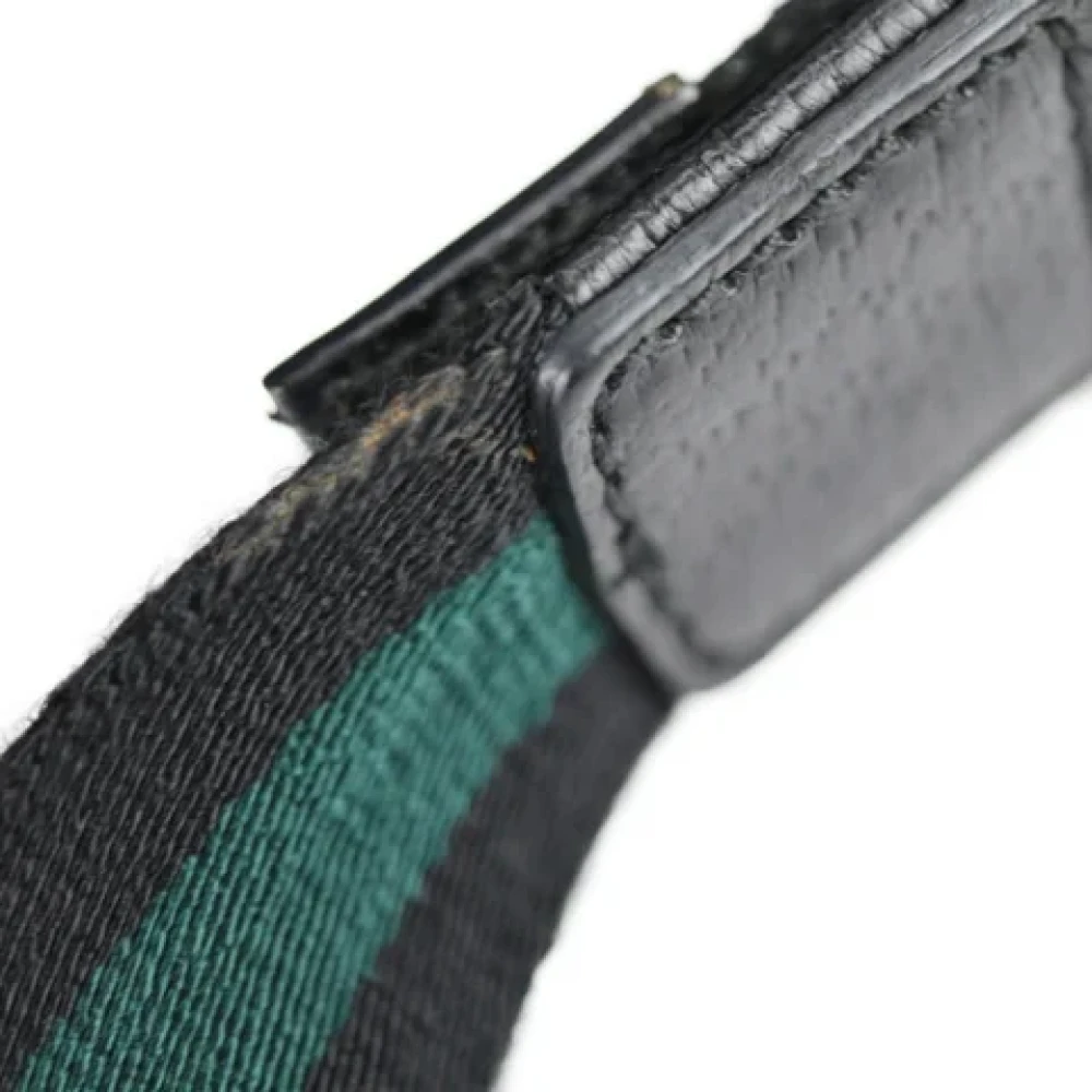 Gucci Vintage Pre-owned Canvas shoulder-bags Black Dames