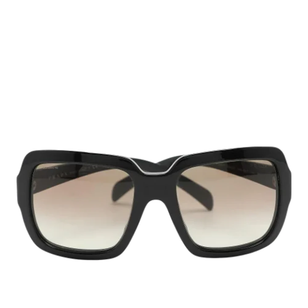 Prada Vintage Pre-owned Acetate sunglasses Black Dames