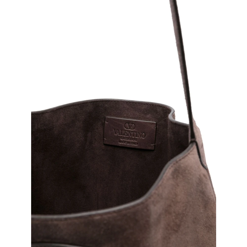 Valentino Garavani Bruine Schoudertas Herenmode Brown Heren