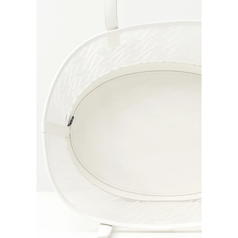 Armani Exchange Moderne veelzijdige shopper tas met grafisch patroon White Dames