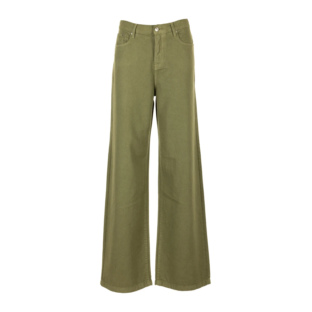 Roy Roger's Wide Trousers Green Dames