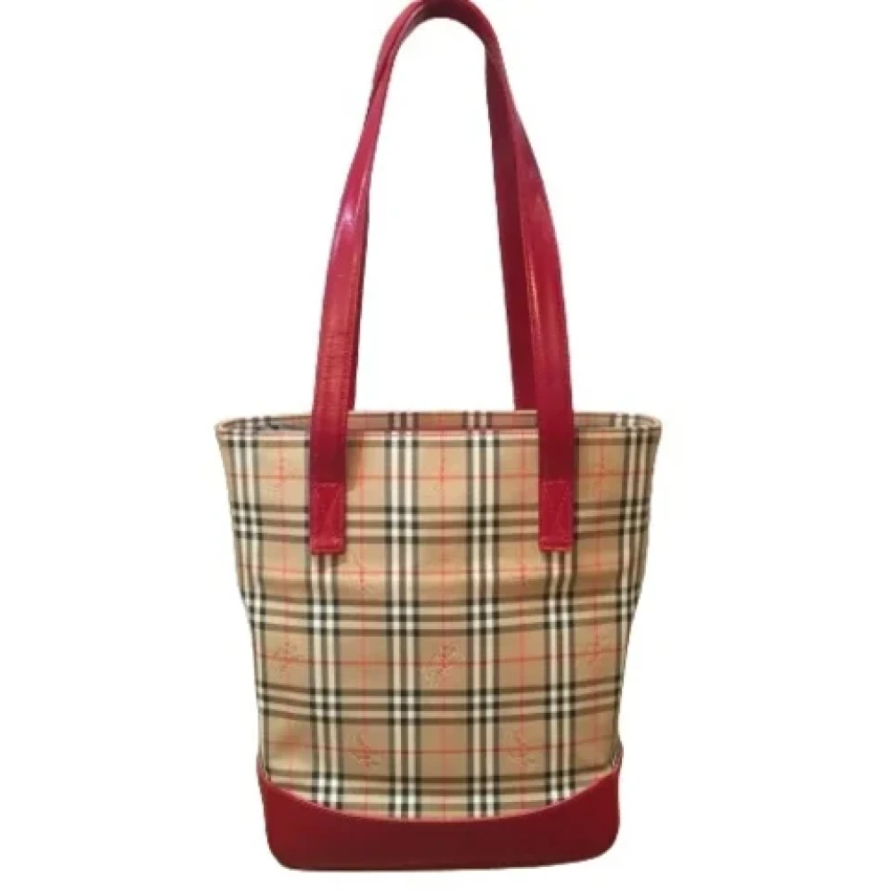 Burberry Vintage Pre-owned Fabric totes Beige Dames