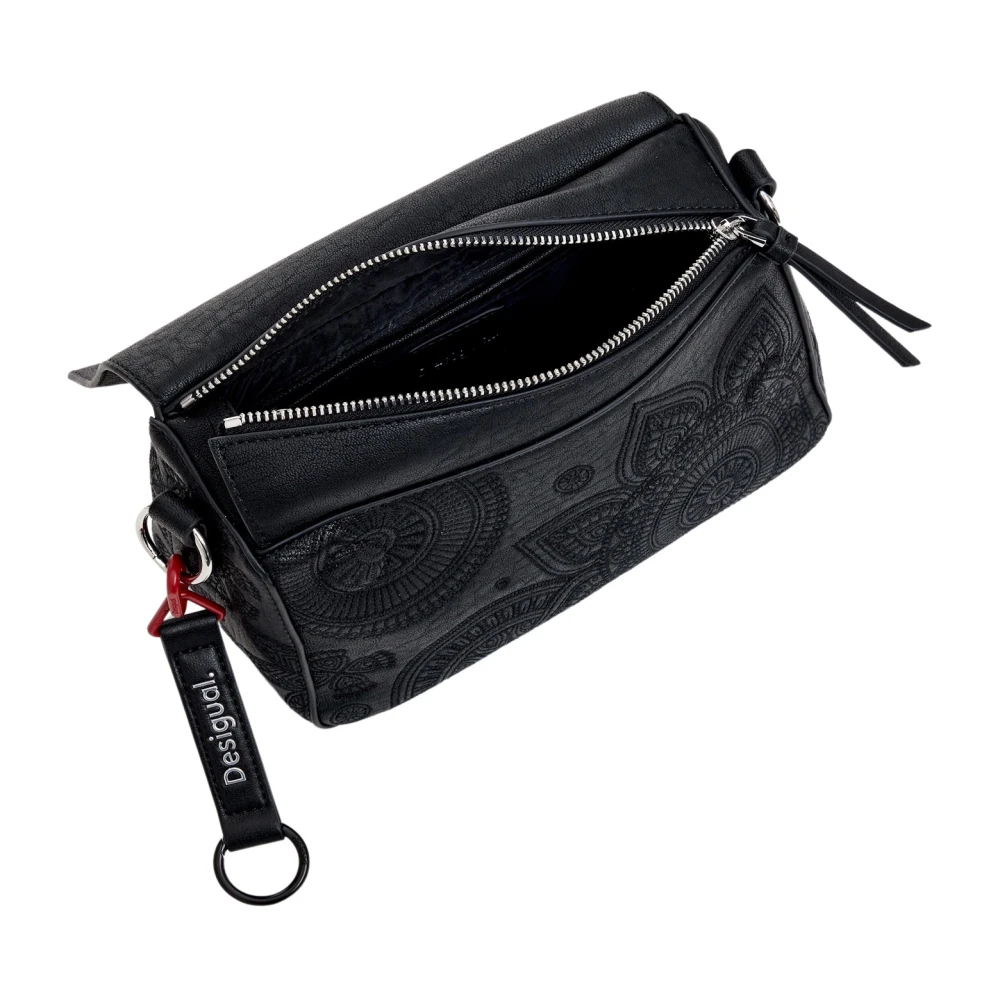 Desigual Elegante Schoudertas met Uniek Design Black Dames
