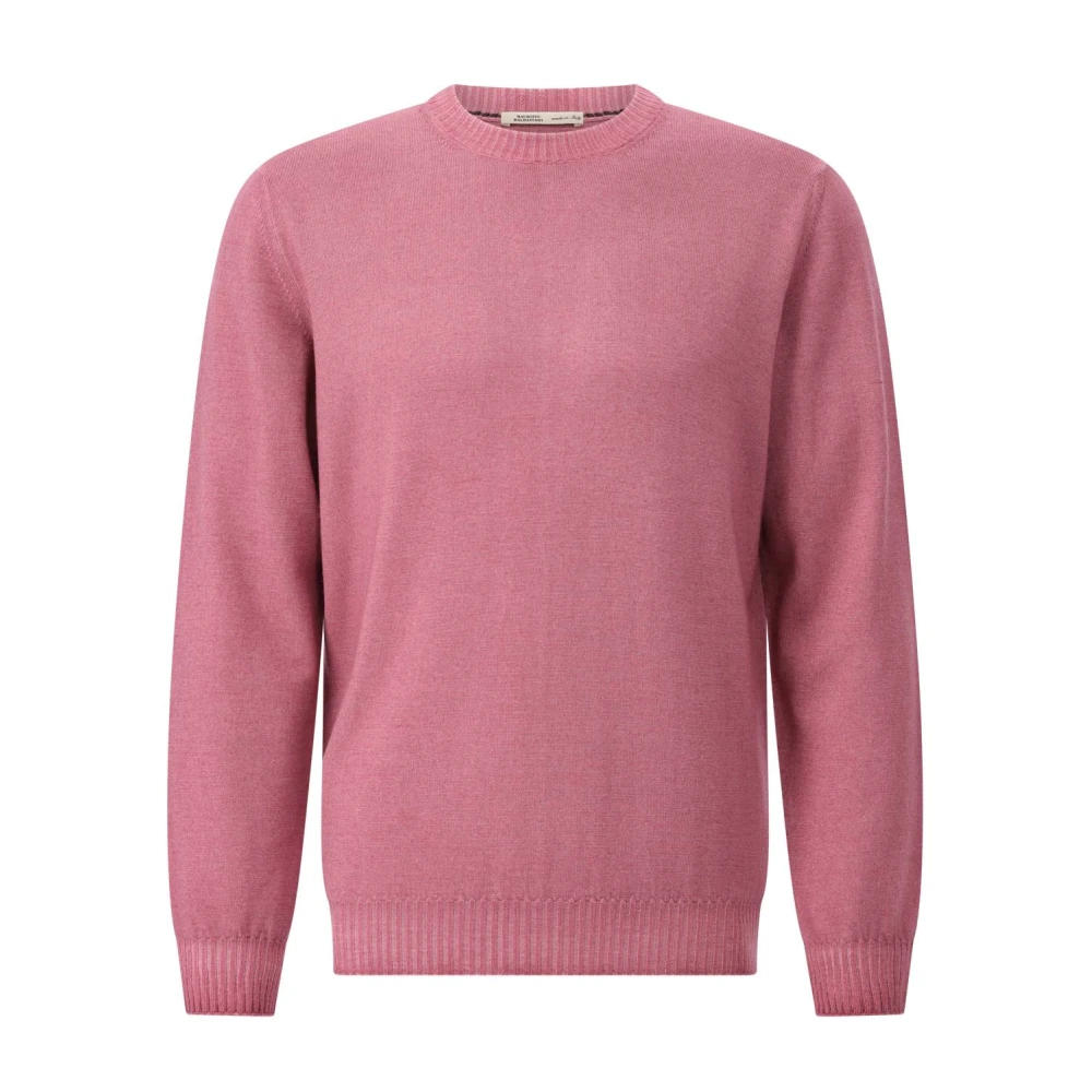 Maurizio Baldassari Mannelijk Roze Truien & Vesten Heren, 2XL, Wol, Klassieke Wollen Trui